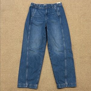 Madewell Tapered Denim Trousers Jeans size 29 Concho Wash High Waist